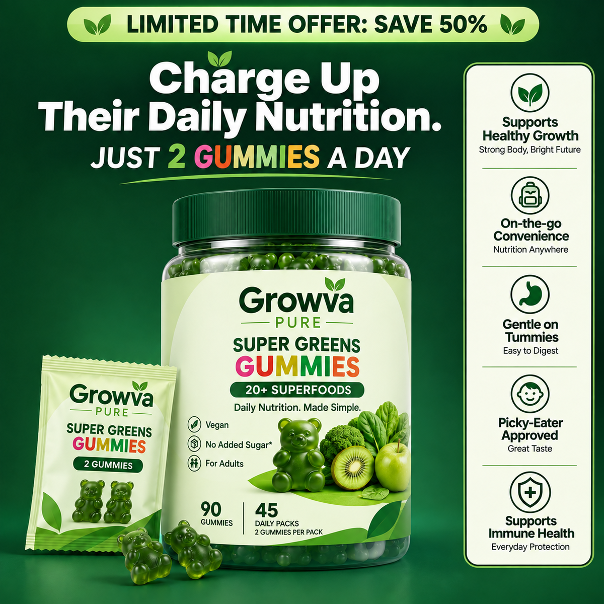 Super Greens gummies